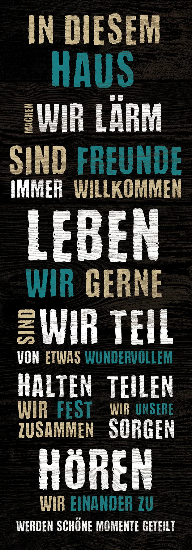 Keilrahmenbild GELIEBT I 142934