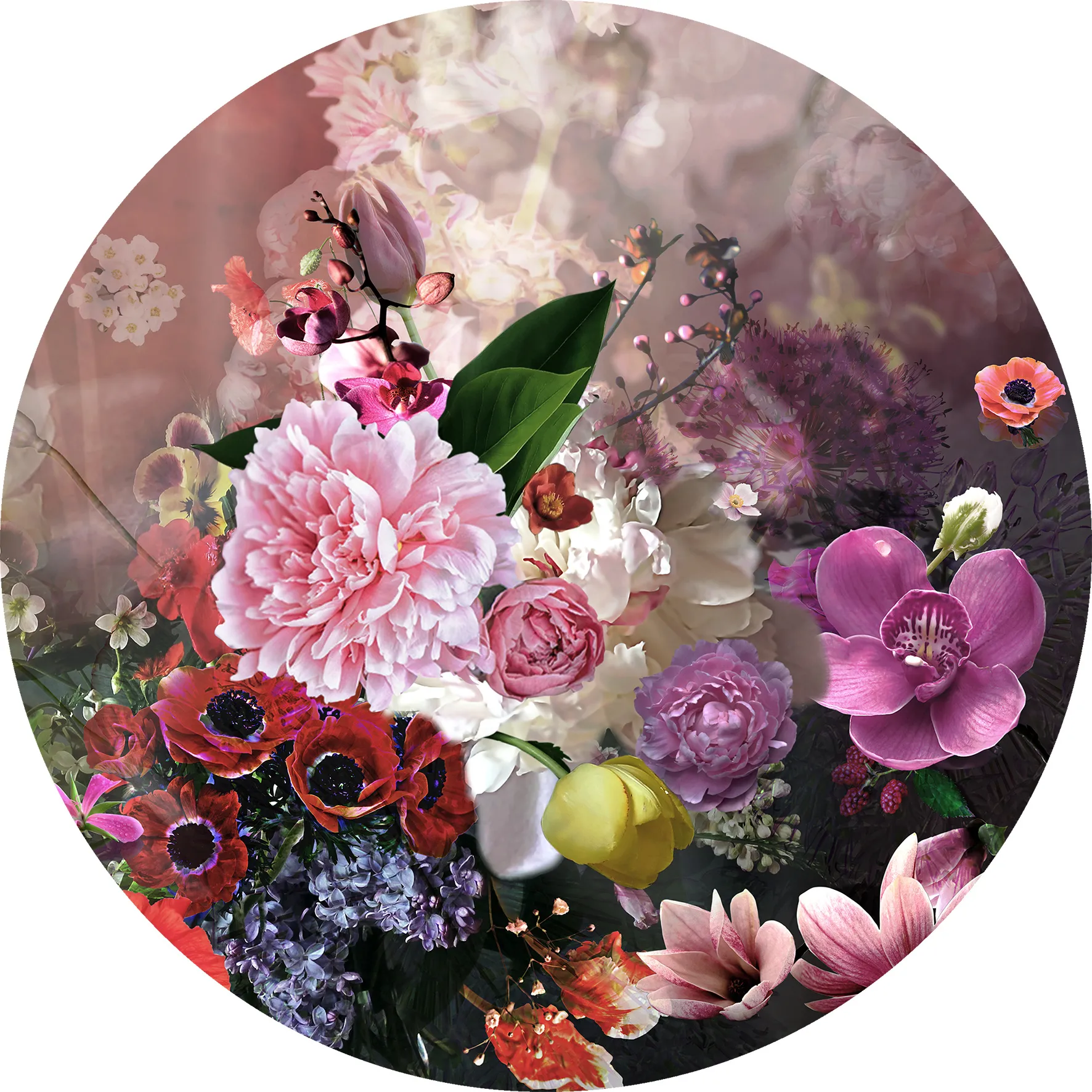 Glasbild BAROQUE FLOWERMIX II 258783