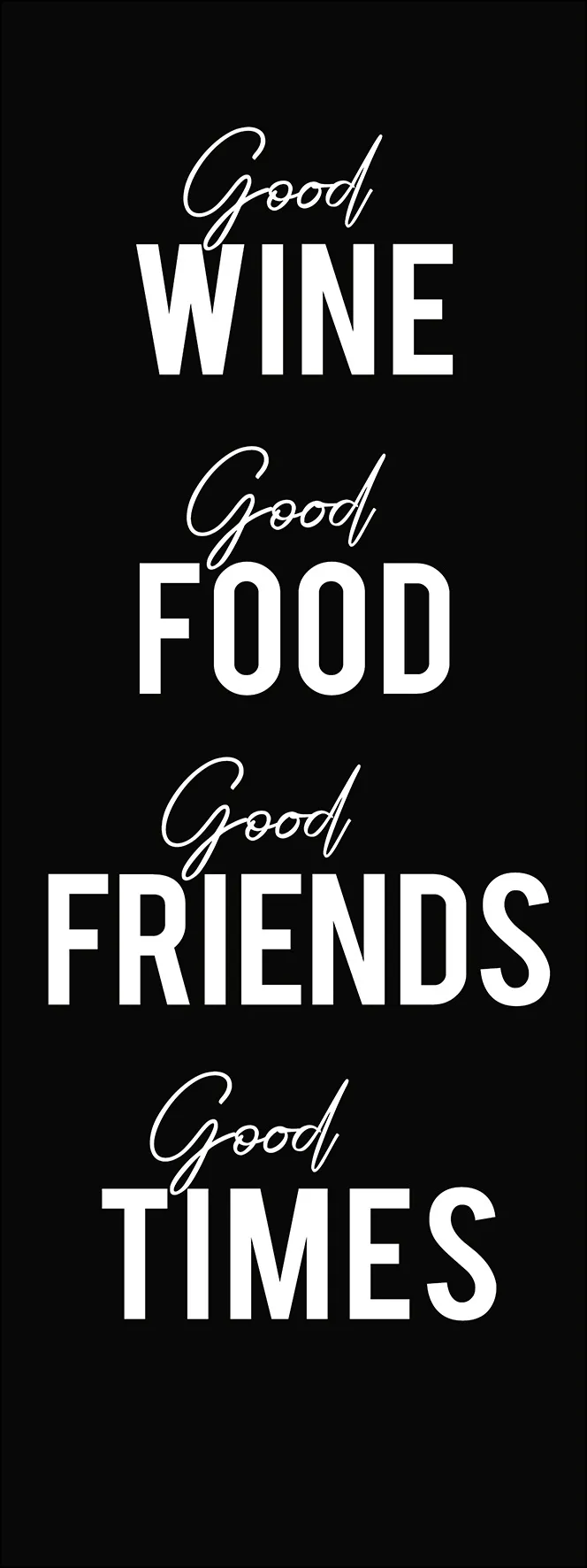 Keilrahmenbild GOOD WINE 258809