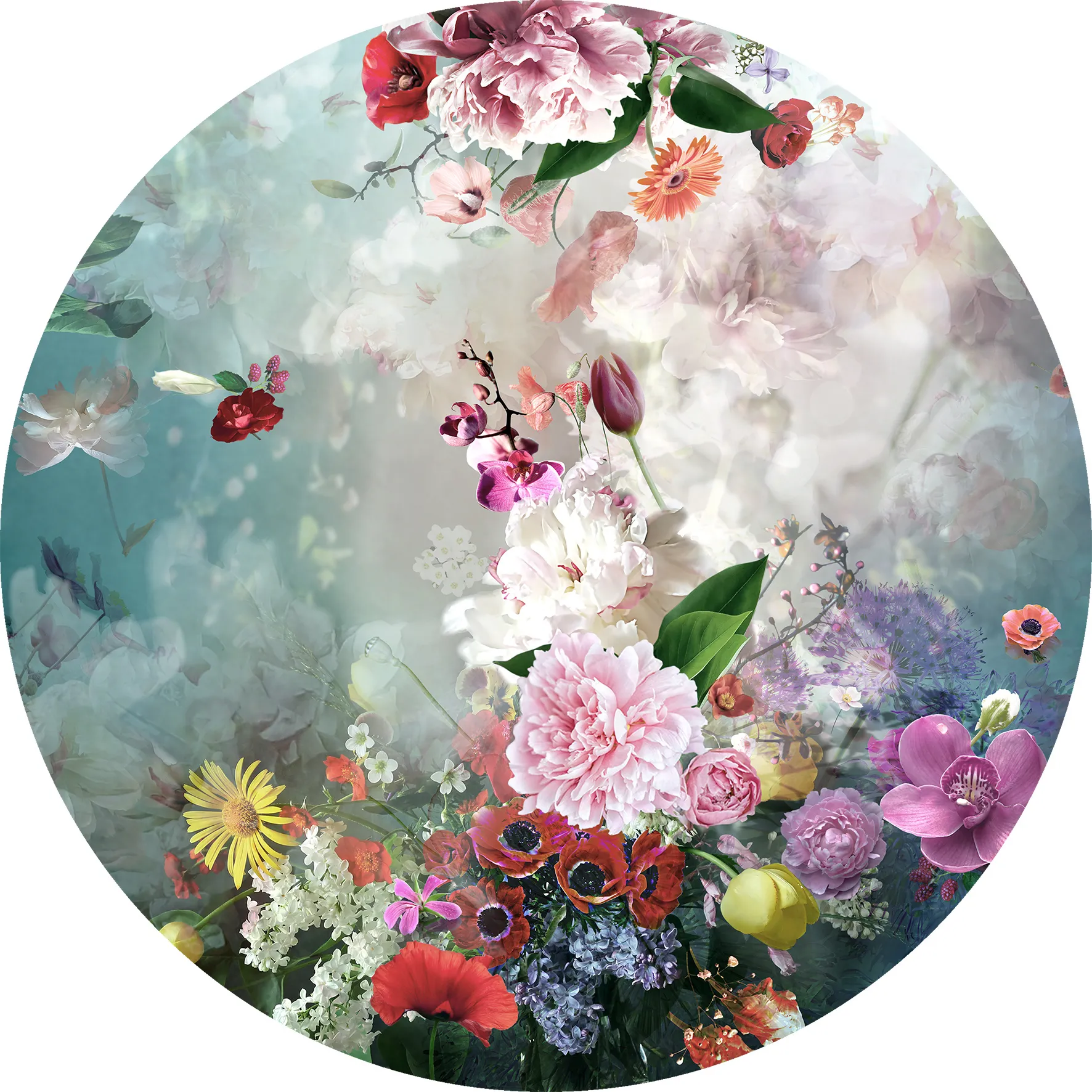 Glasbild BAROQUE FLOWER MIX I 258862