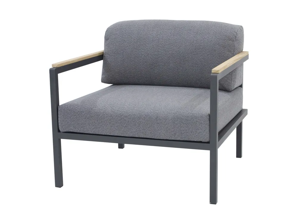 Zebra Hudson Sessel Edelstahl