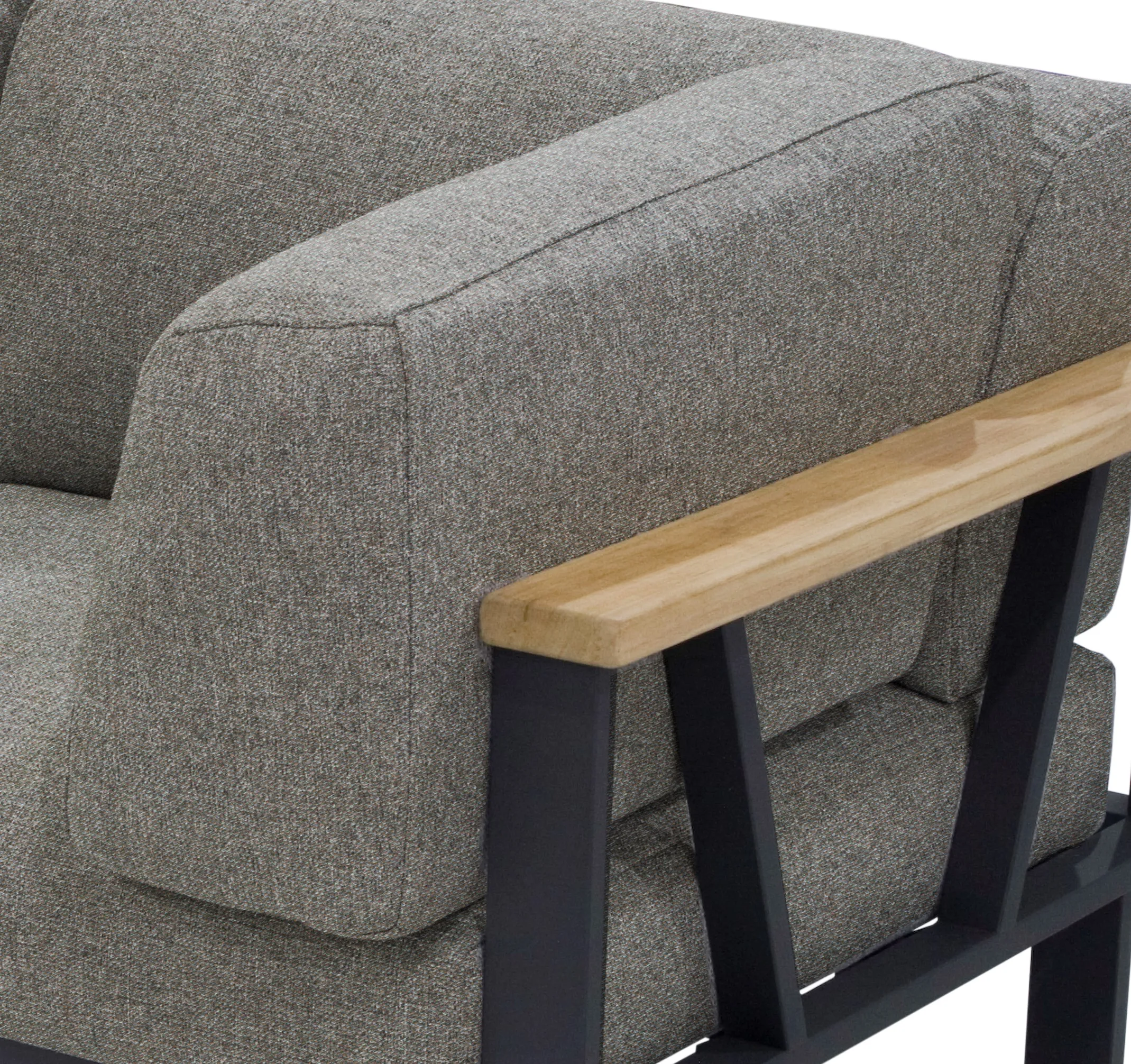 Zebra Belvedere Seitenkissen Rechts für Lounge Graphite