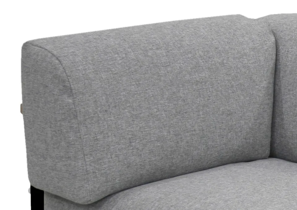 Zebra Belvedere Seitenkissen Links für Lounge Graphite