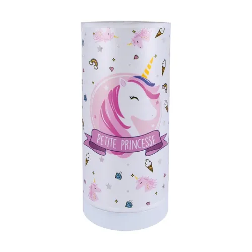 Strühm by Ideus LED Kindertischlampe "Einhorn Princess" 3W Batteriebetrieb 3x AA Ø 120 mm 90° - warmweiß