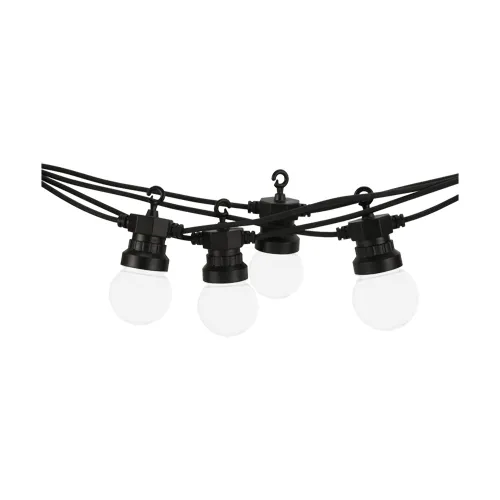 LED Lichterkette TARGET inkl. Netzteil 6W IP20/44 schwarz 10xLEDs - neutralweiß (4100K)