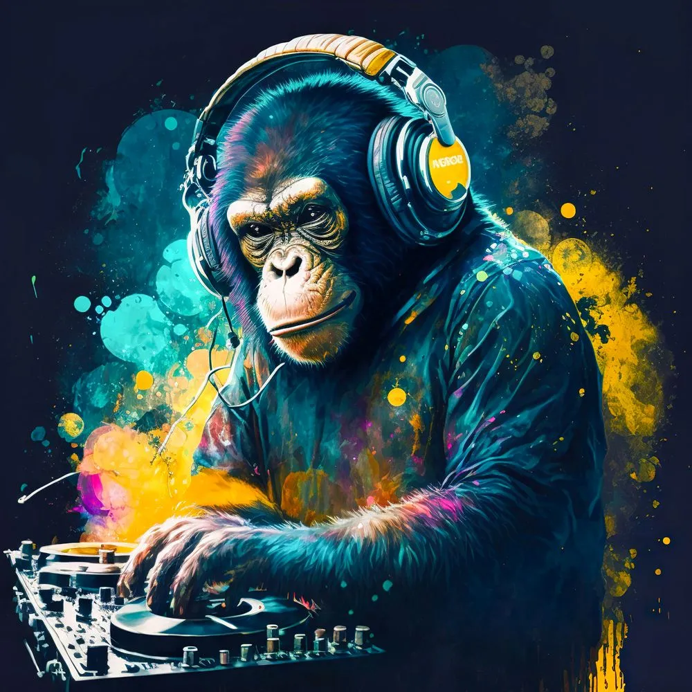 Acrylglasbild MONKEY DJ 576664