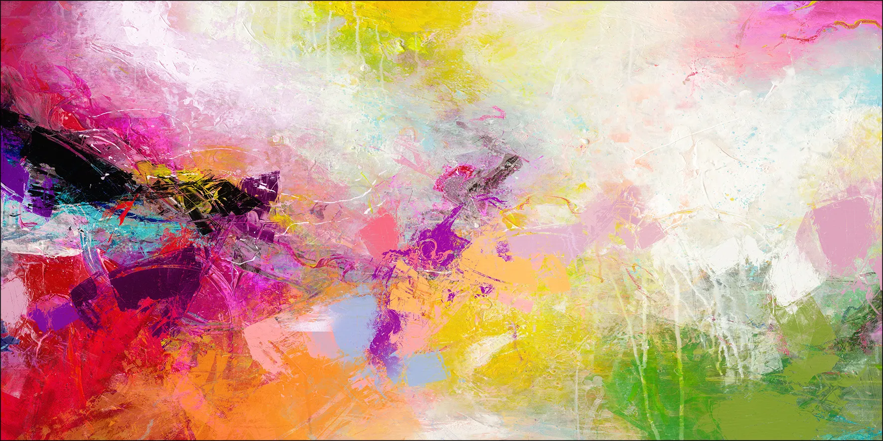 Aludibondbild COLORFUL WAY III 583122