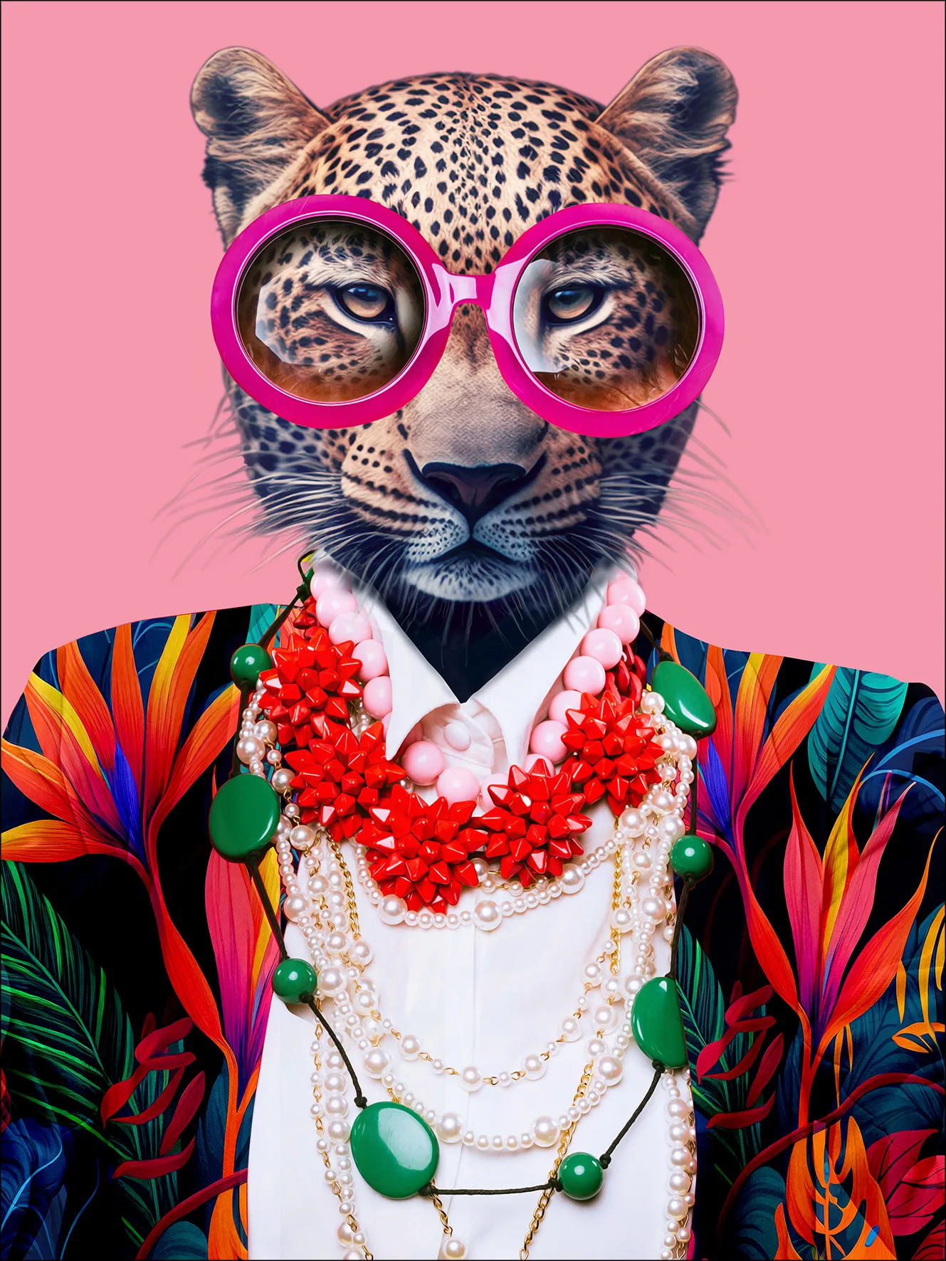 Glasbild CAT WITH GLASSES II 583137