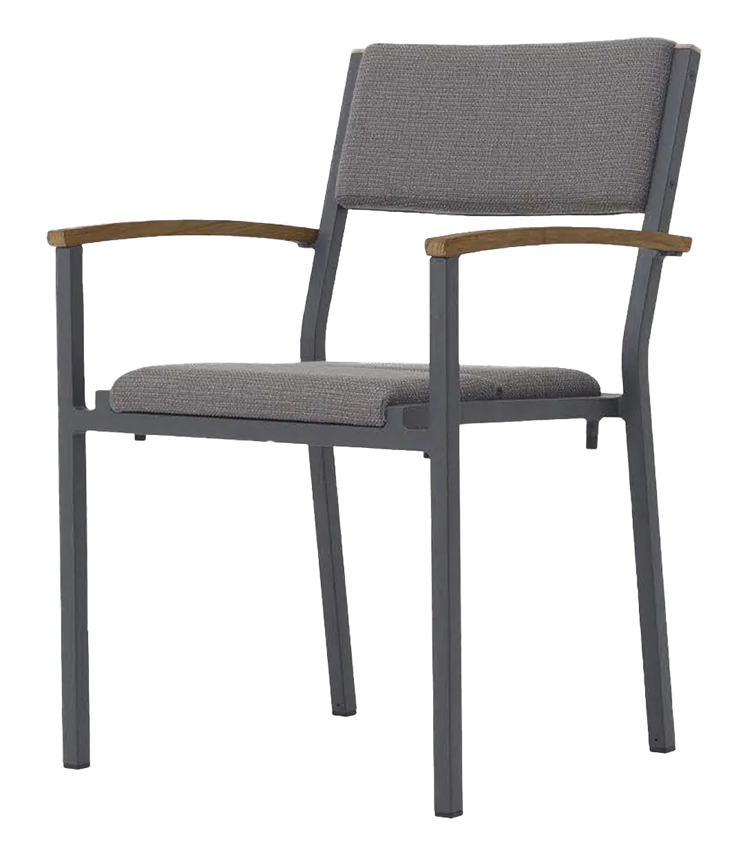 Zebra Quadux Stapelsessel Aluminium/Tuvatextil