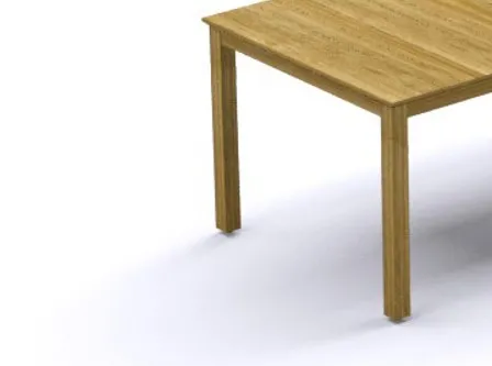 Zebra Derex Tischbeine recyceltes Teak