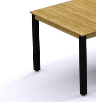 Zebra Derex Tischbeine Aluminium pulverbeschichtet graphite