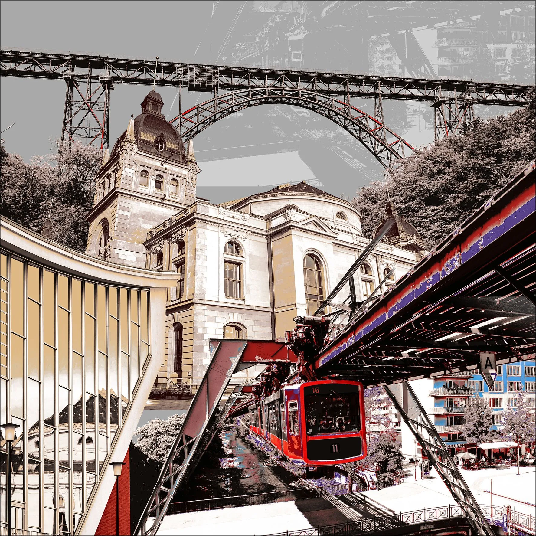 Aludibondbild WUPPERTAL 823039