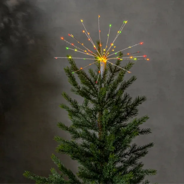 Star Trading Christbaumschmuck Firework Outdoor IP44 100 bunte LEDs 1.5 W batteriebetrieb
