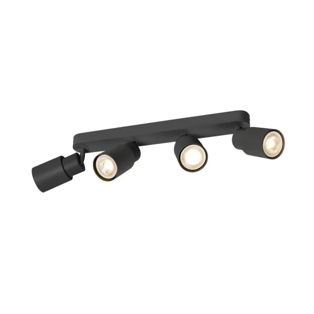 SLV LED Deckenlampe PURI 2.0 Tube 4x 6W GU10 - schwarz (ohne Leuchtmittel)