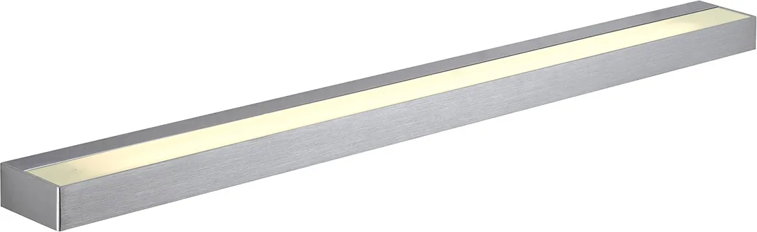 SLV SEDO LED 21 Wandleuchte, eckig alu-brushed, Glas satiniert