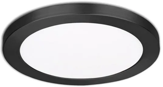 ISOLED LED Aufbau/Einbauleuchte Slim Flex, 18W, schwarz, ColorSwitch 3000K|3500K|4000K