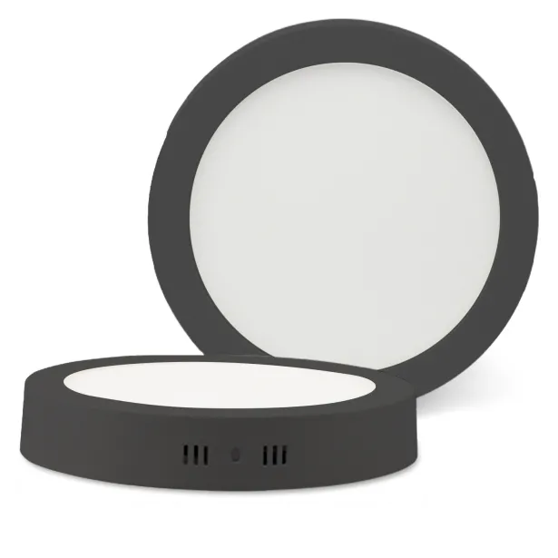 ISOLED LED Deckenlampe schwarz 24W rund 300mm - neutralweiß