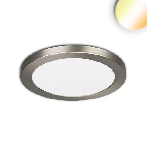 ISOLED LED Aufbau/Einbauleuchte Slim Flex 6W nickel gebürstet ColorSwitch