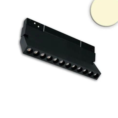 ISOLED Raster-Schienen-Strahler Track48 12W 36° 22 cm schwarz - warmweiß (3000K)