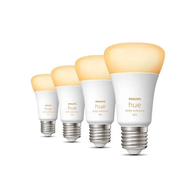 Signify Philips Hue White ambiance LED-Lampe Form: A60 E27 6 W (Entsprechung 60 W)