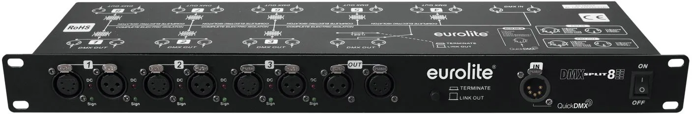 EUROLITE DMX Split 8X Splitter