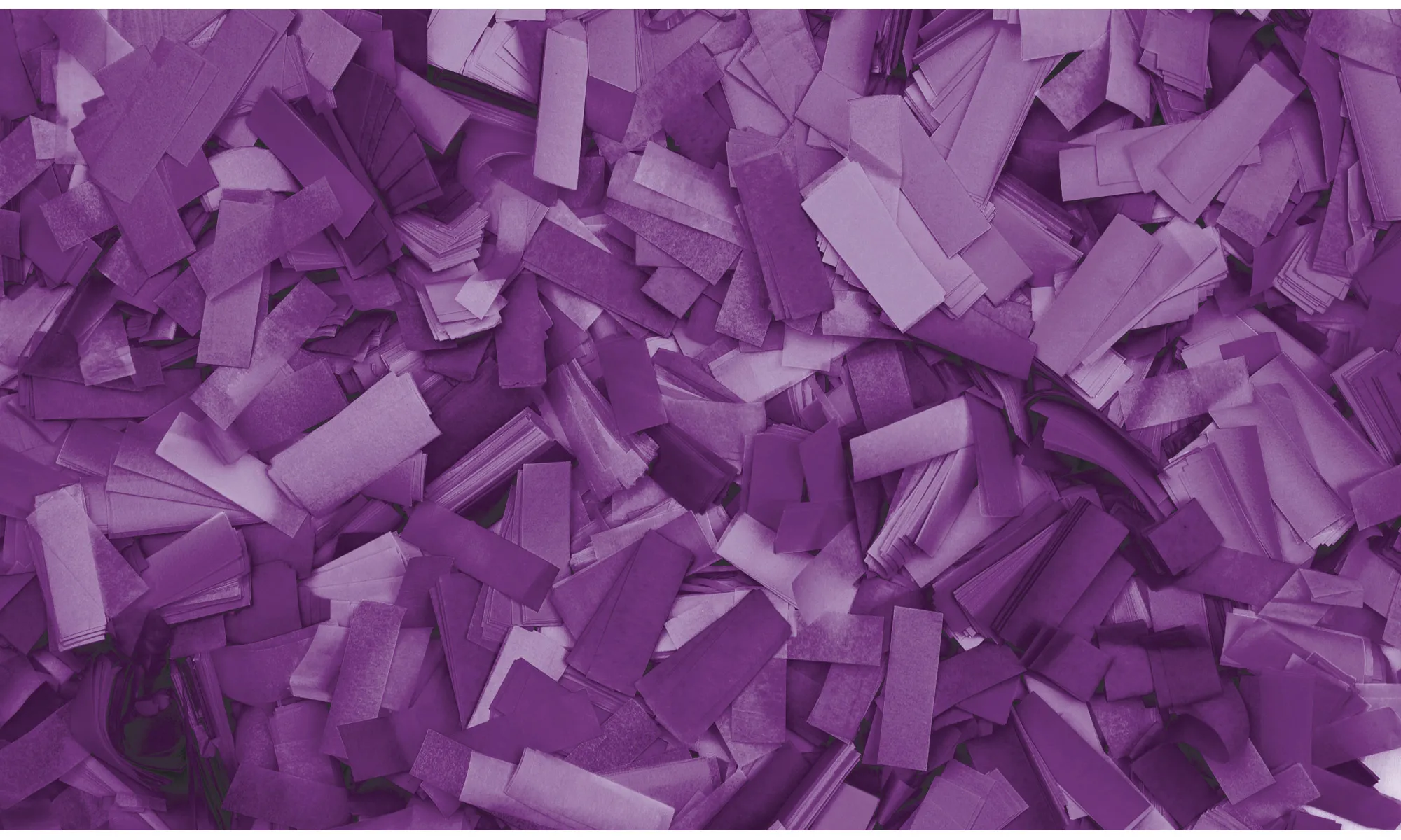 SHOWGEAR Konfetti – Rechteckig, violett, 55 x 17 mm, 1 kg, feuerfest und biologisch abbaubar