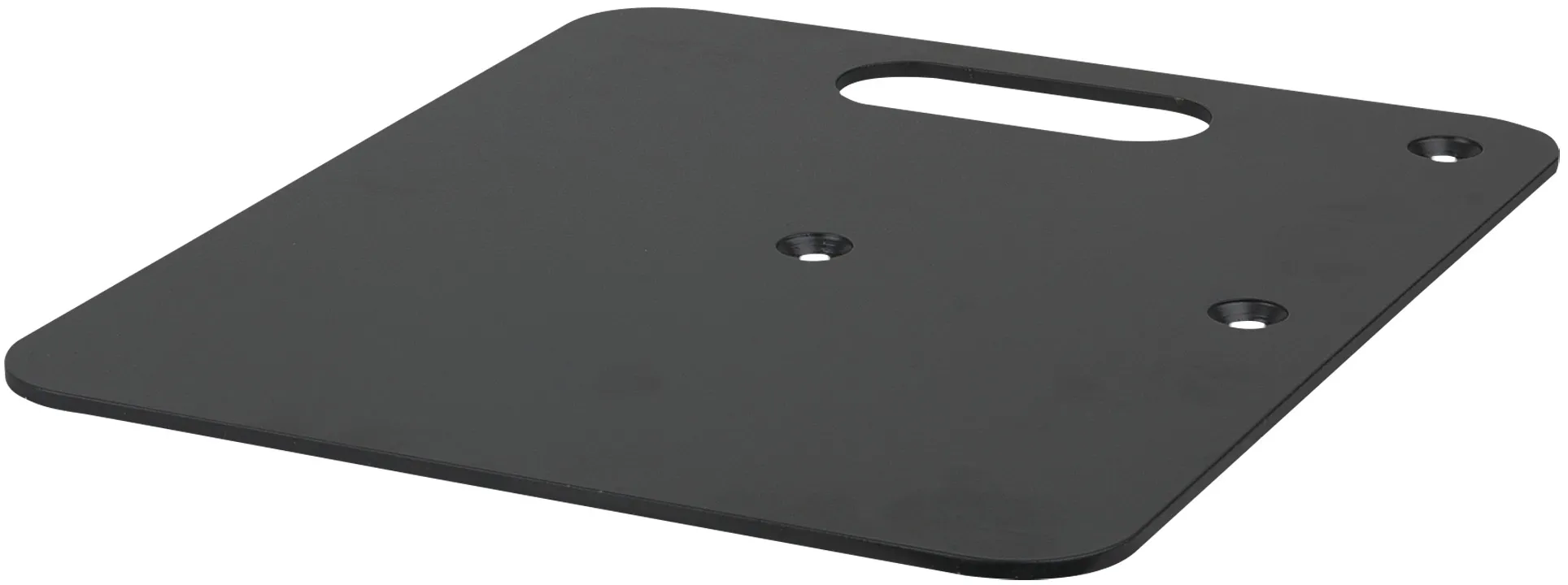 WENTEX Grundplatte – pulverbeschichtet 600 x 600 mm (B x L) – 14 kg – schwarz