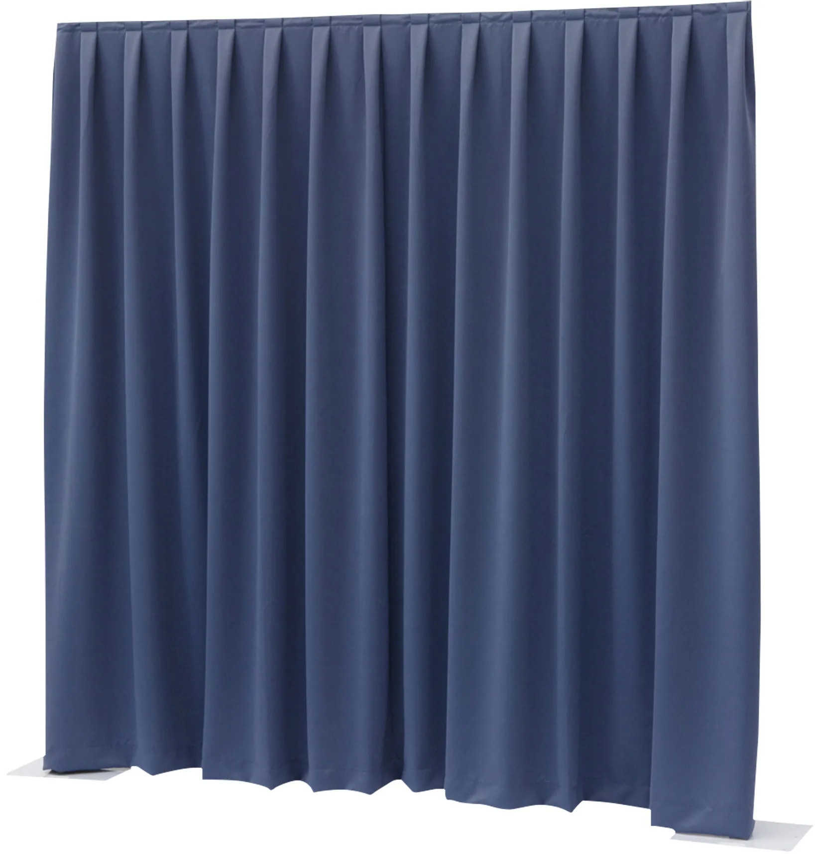 WENTEX P&D Vorhang Dimout 260 g/m² Blau - 330 x 300 cm (B x H) - plissiert