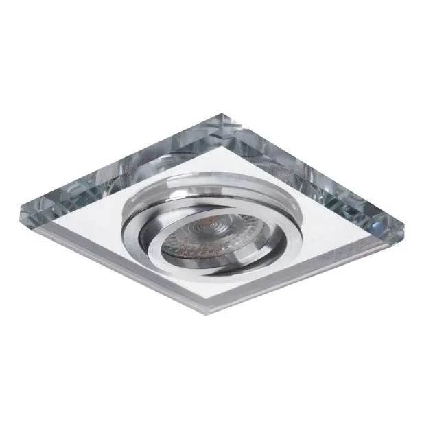 Kanlux eckige Glas Einbau-Downlight MORTA DT Gx5.3/GU10 30° - ohne Leuchtmittel