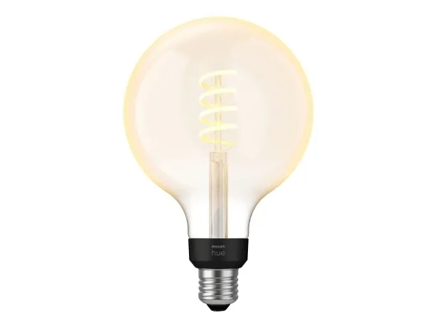 Signify Philips Hue White Glühbirne mit LED-Filament Form: G125 E27 7 W (Entsprechung 40 W)