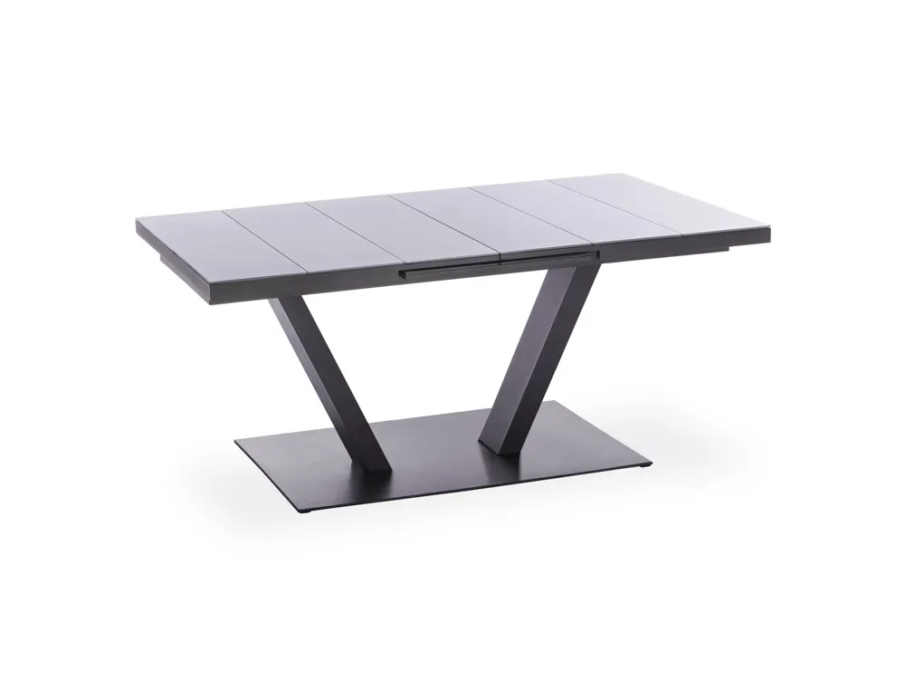 Niehoff Prano Ausziehtisch Aluminum/Glas 180/240x100 cm