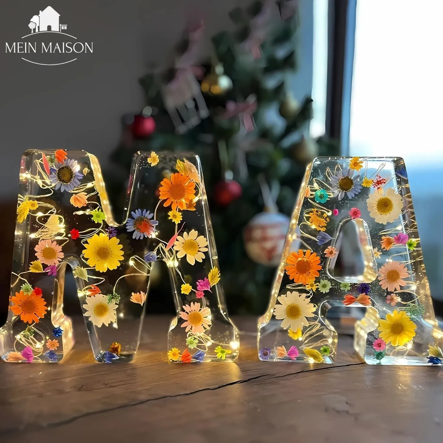 50% RABATT | FloraLetter™ - Blumenlampenbuchstaben aus Harz