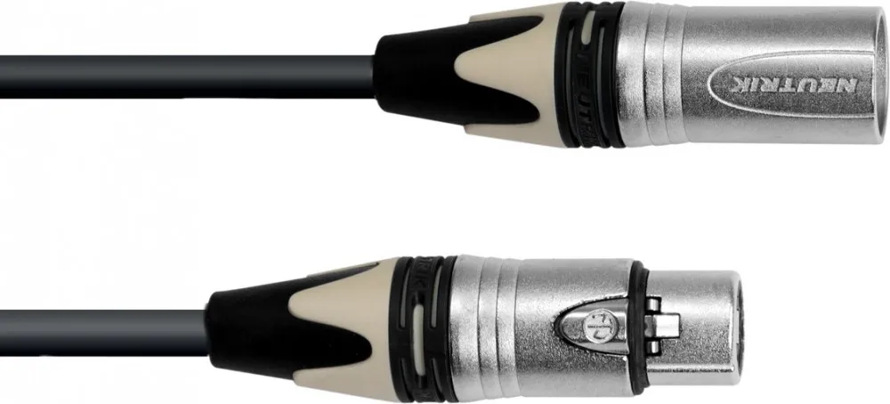 PSSO DMX Kabel XLR COL 3pol 15m sw Neutrik