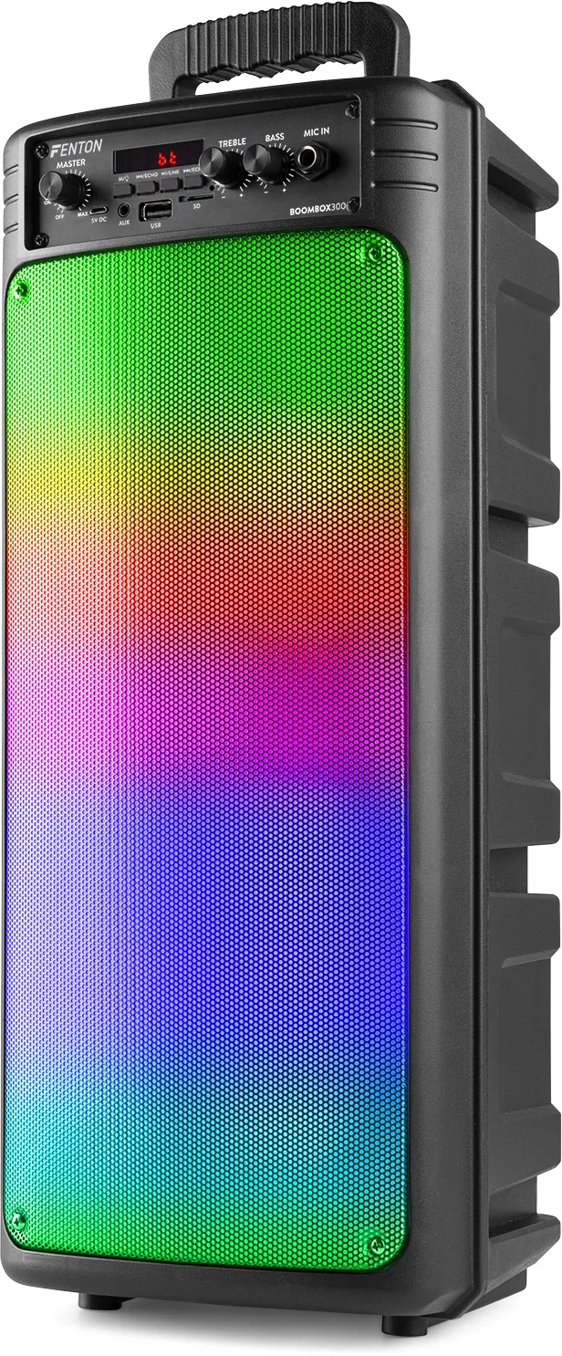 Fenton BoomBox300 Party-Lautsprecher mit LED