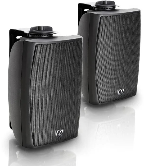 LD Systems Contractor CWMS 42 B 4" 2-Wege-Wandlautsprecher, schwarz (Paar)