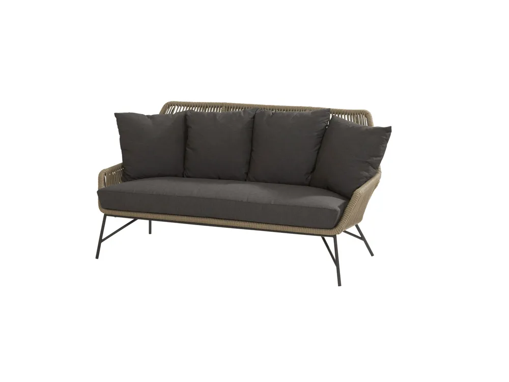 4Seasons Ramblas 2,5-Sitzer Sofa Taupe inkl. 5 Kissen