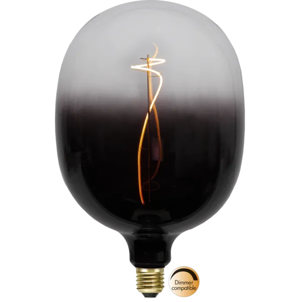 Star Trading LED Lampe Colour Mix E27 Höhe 27 cm IP20 2.5 W Rauchglas grau - warmweiß (2100K)