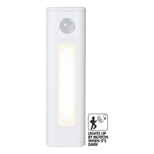 Star Trading LED Schrankleuchte mit Bewegungs- und Dämmerungssensor 12.5 cm warmweiß batteriebetrieben Weiß 3000 K