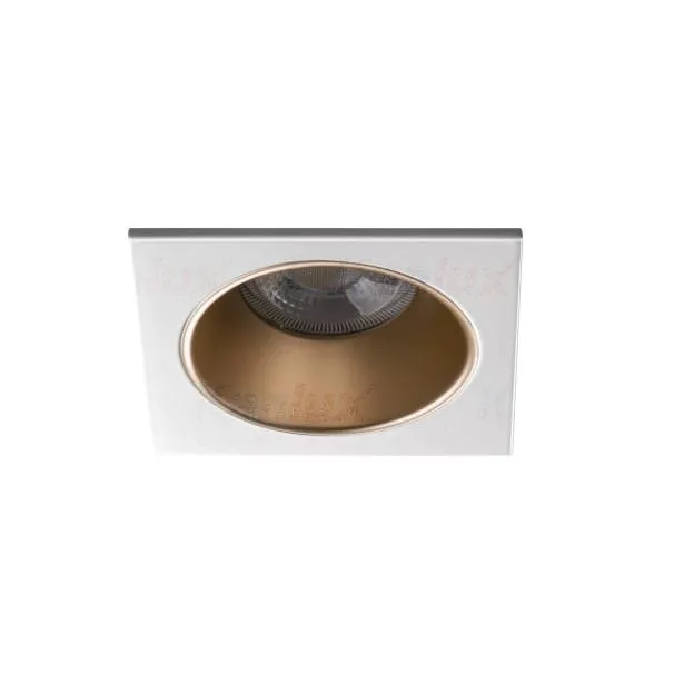 Kanlux schlichtes Einbau-Downlight GLOZO DSL 10W - gold/weiß (ohne Leuchtmittel)