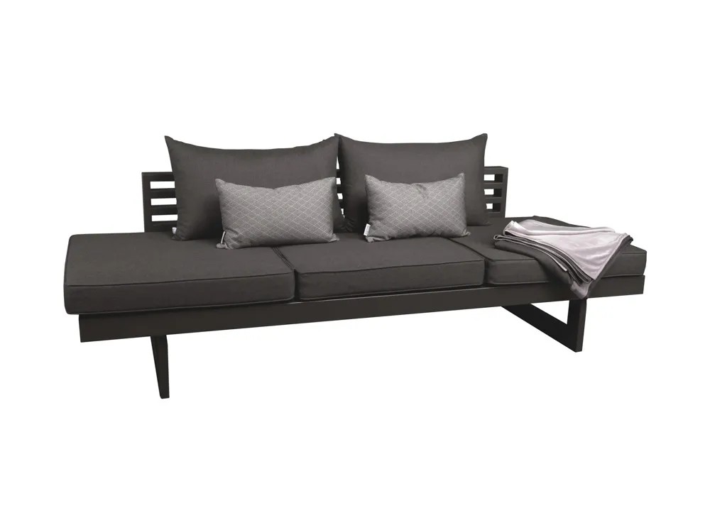 Stern New Holly Best-of-Set Loungeliege Aluminium/Outdoorstoff inkl. Kissen und Kuscheldecke