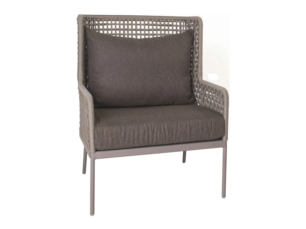 Stern Greta Loungesessel Aluminium