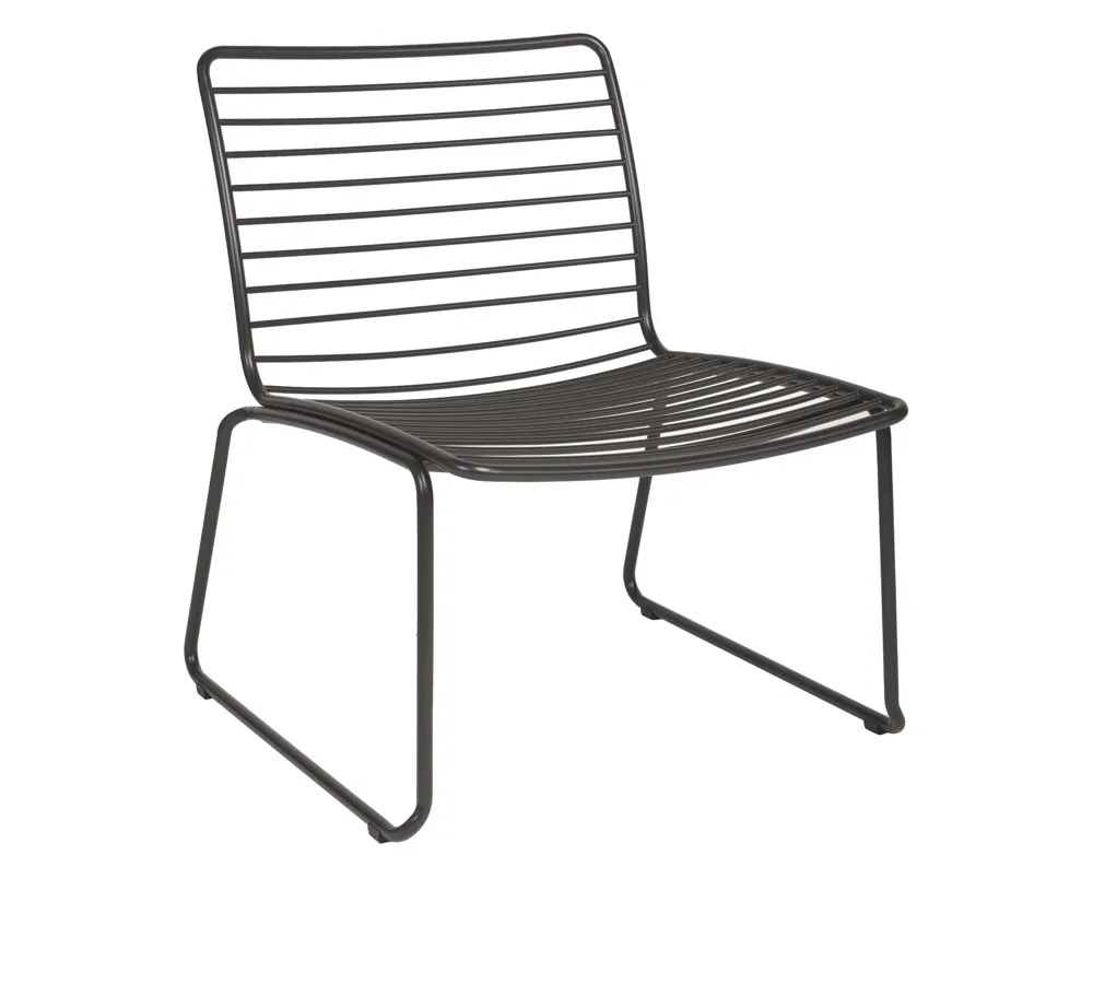 Stern Levi Lounge Sessel Edelstahl Anthrazit