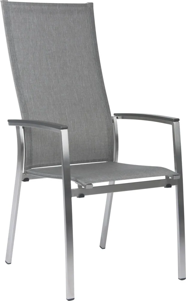 Stern Stapelsessel Mika Hoch Edelstahl/Textilen