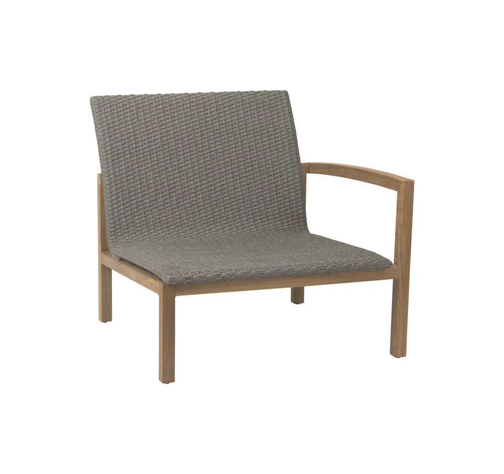 Stern Leah Lounge Seitenelement Armlehne Links Teak/Rope
