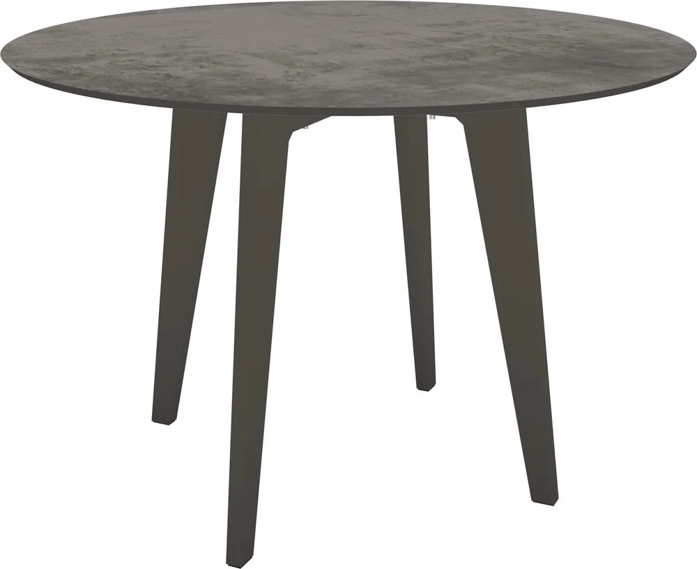 Stern Tisch Ø 110 cm Aluminium mit Tischplatte Silverstar 2.0