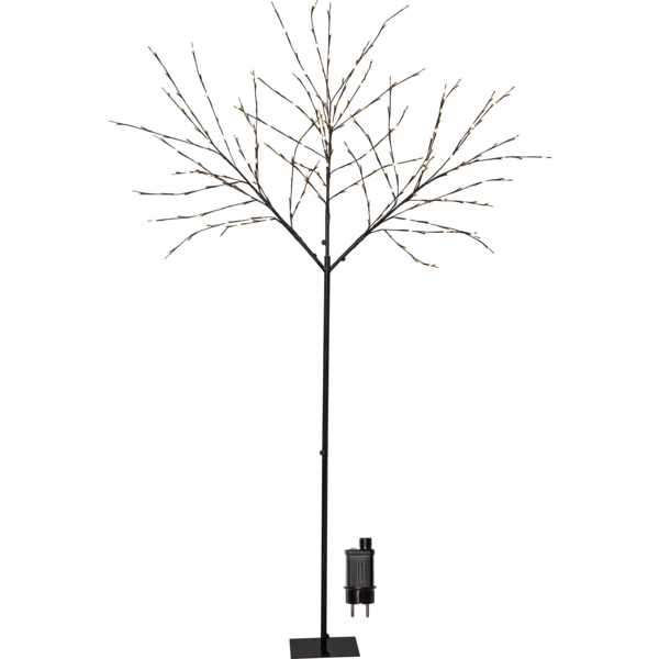 Star Trading LED Baum Albero IP44 Höhe 250 cm 240 warmweiße LEDs Schwarz