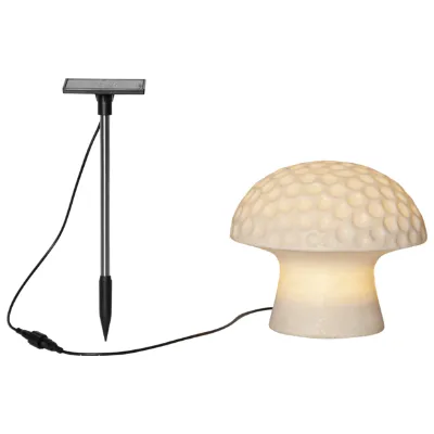 Star Trading dekorativer Solar-Pilz Sandy Höhe 15.7 cm IP44 warmweiß 1.2V