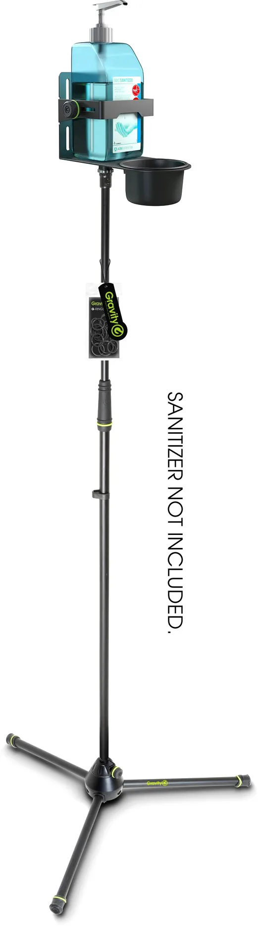Gravity MS43DIS01B - Desinfektionsmittelständer Dreibein + Univer. Halter