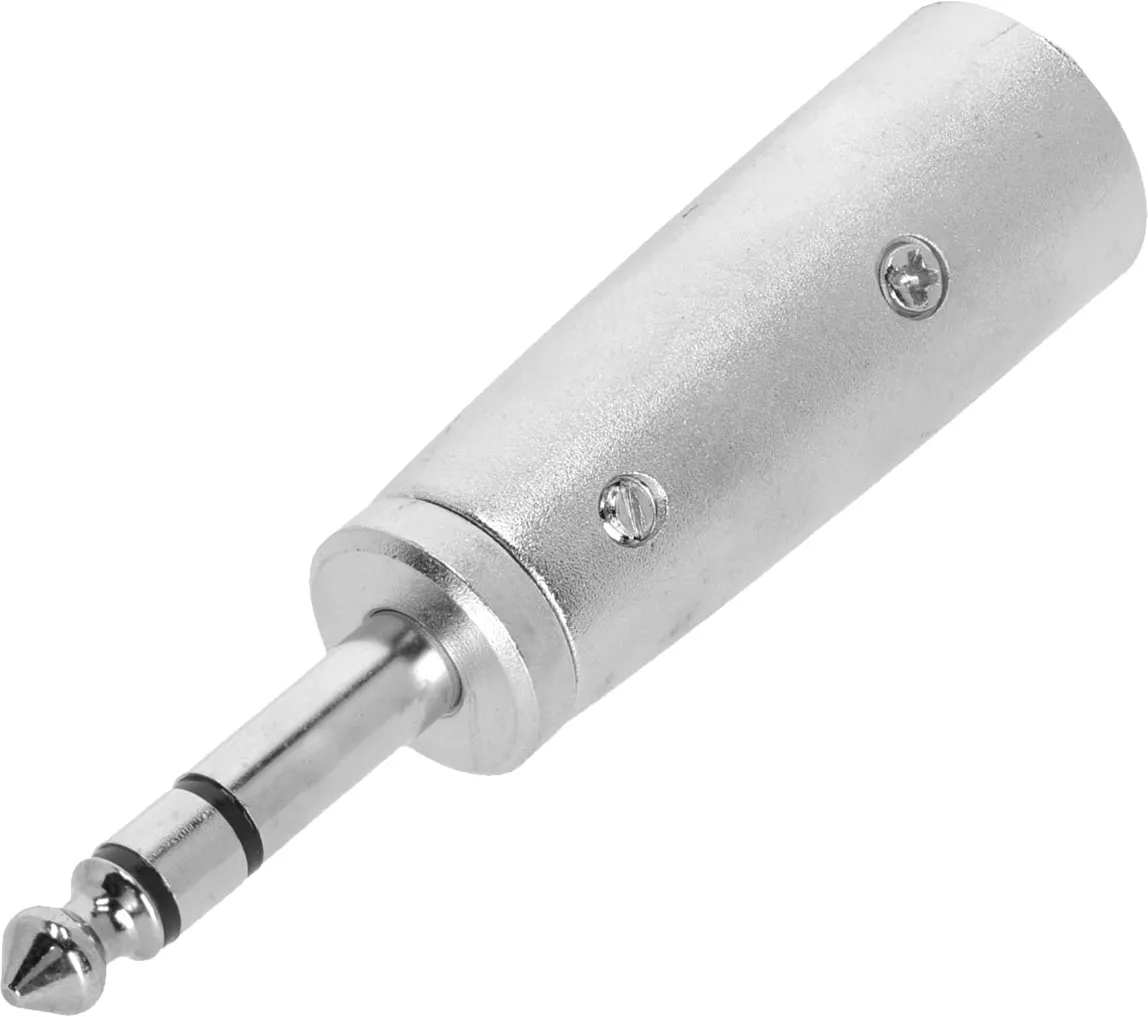Adam Hall Connectors 4 STAR A JM3 XM3 - Adapter 6,3 mm Klinke stereo auf XLR male