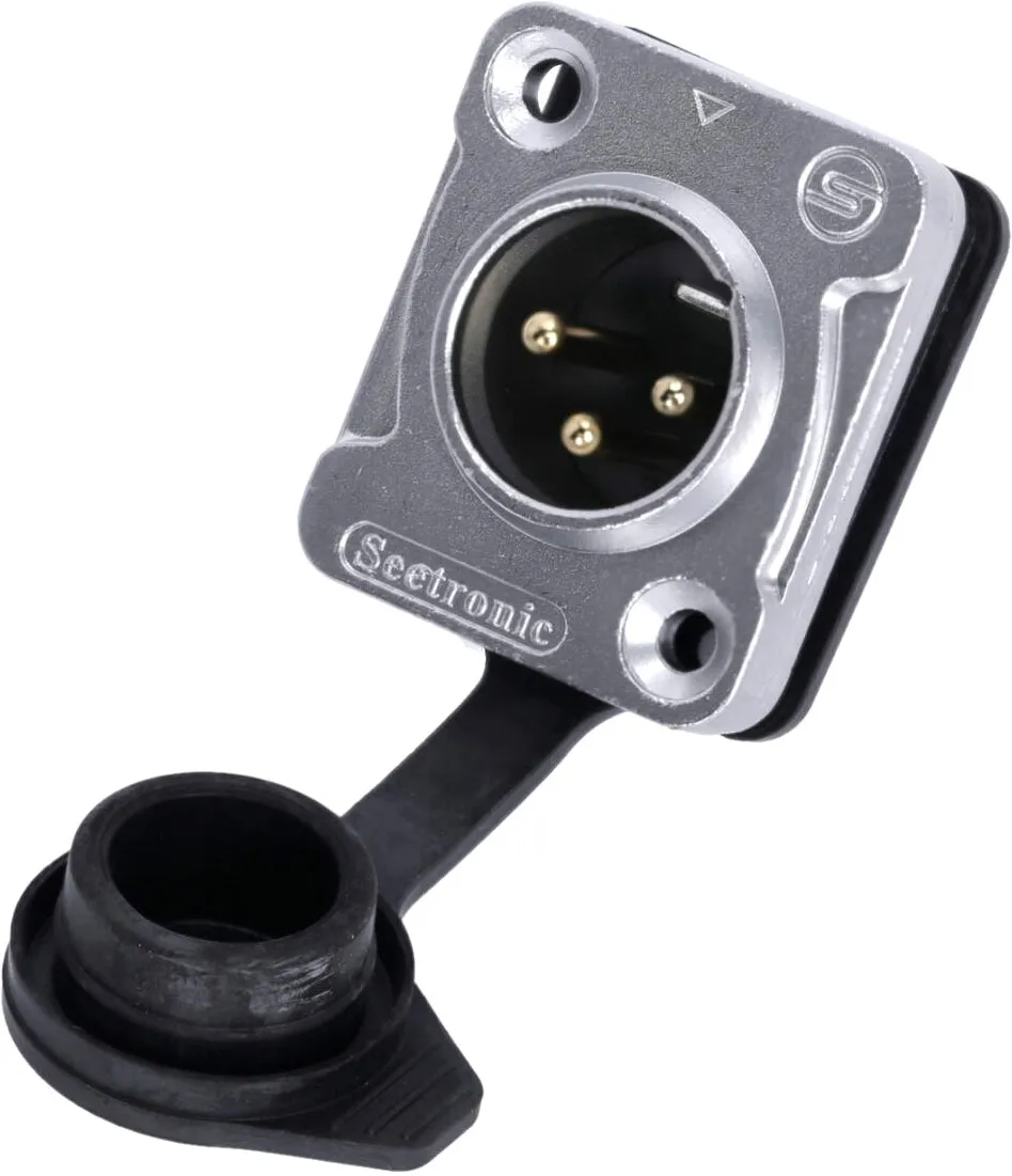 Adam Hall Connectors 4 STAR P XM3 IP65 - Einbaubuchse XLR male D-Typ